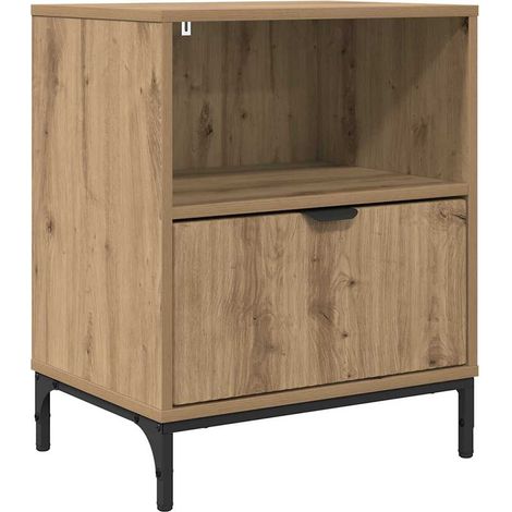 Maison Exclusive - Armadio da Notte rovere artigianale 49 x 36 x 61 cm