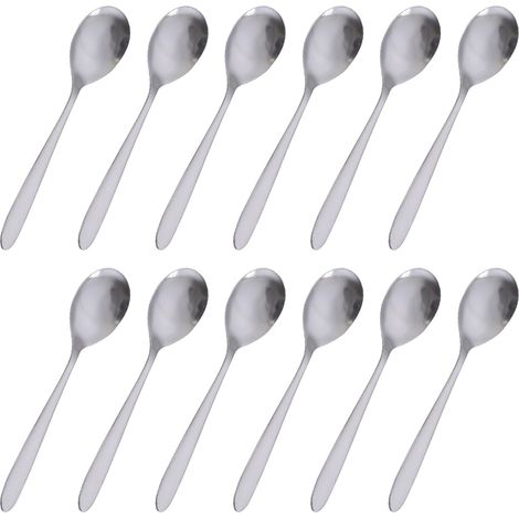 Cuillère À Café - Acier Inoxydable 18/10 - Pour Thé Glacé Café Expresso Dessert - Lot De 12 (1/5)