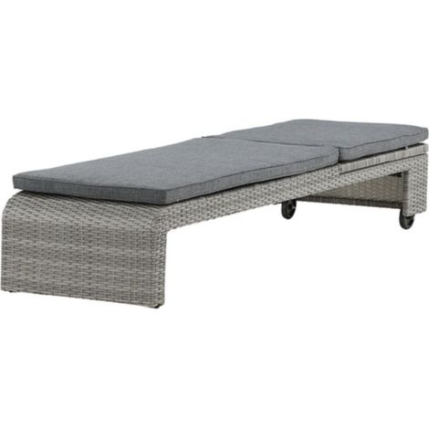 Transat à Roulettes "London" 196cm Gris (1/5)