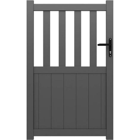 Portillon ALU Valence passage 1m00 - Ht 1m60 - Gris (1/5)