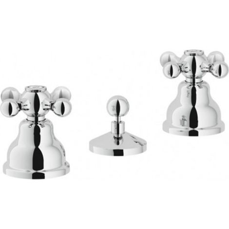 Rubinetto Bidet con 3 Fori Nobili serie Grazia finitura Cromo art. GRC5015/CR