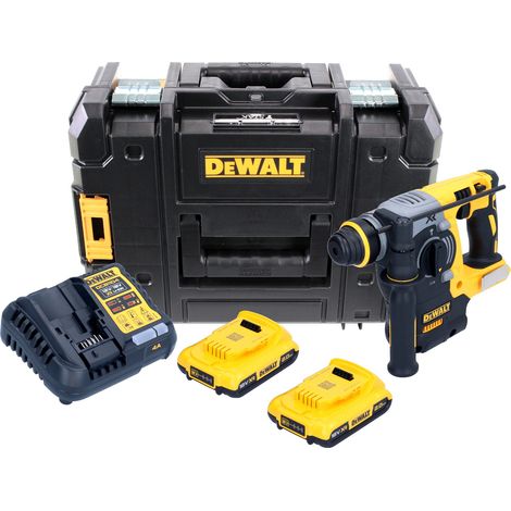DeWALT DCH 273 D2 Martillo electroneumático a batería XR SDS-Plus 18V en maletín TSTAK + 2x Batería DCB 183 2,0 Ah + Cargador DCB 115