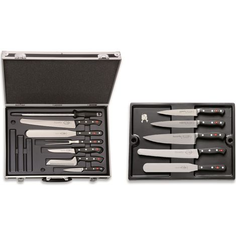 F. DICK Kochkoffer Bristol 12-tlg Messer-Set + Koffer Kochmesser + Kochwerkzeug (1/2)