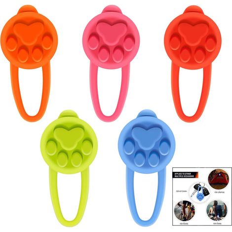 colgantes luminosos para perros, collar de seguridad LED de silicona con luz intermitente para corredores y paseos nocturnos. (1/5)