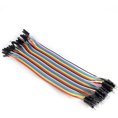 Câble flexible détachable mâle à mâle 40 broches 20cm multicolore (1/5)
