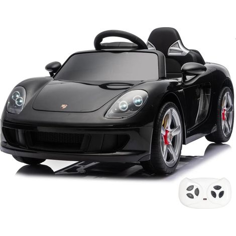 Auto Elettrica per Bambini Porsche Carrera GT - 1 a 5 anni - Full Option - Auto per bambini da 12V con Telecomando - Veicolo a Batteria con licenza ufficiale, sedile in pelle, ammortizzatori &