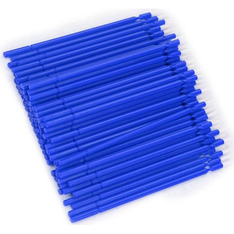 100 applicateurs dentaires jetables à micro-brosse flexibles (bleus) (1/5)