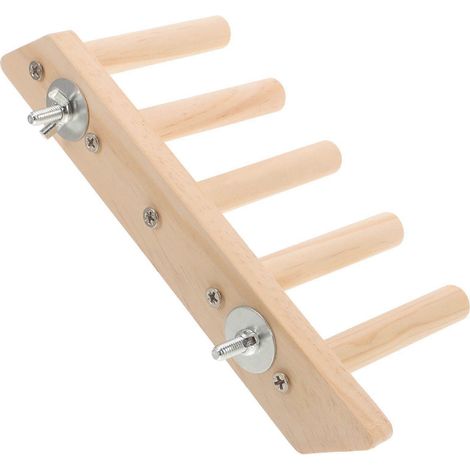 Perchoir pour oiseaux, échelle d'escalade, cage à perruches, support en bois, perchoir d'exercice en bois (1/5)