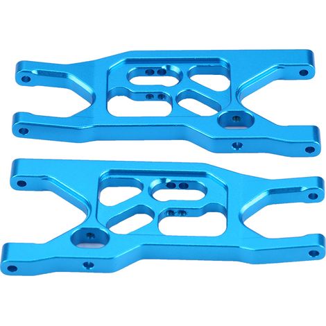 pièces/ensemble de bras de suspension inférieurs avant en alliage d'aluminium pour Axial Rock Racer 90026 (bleu) (1/5)