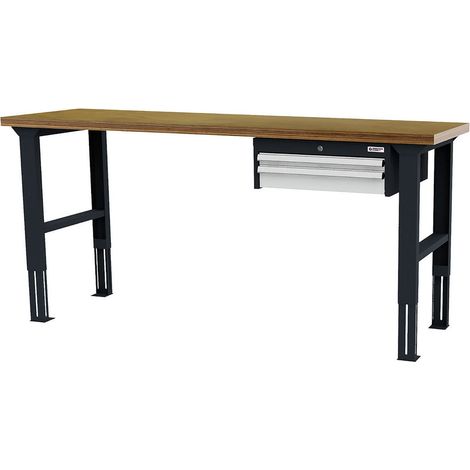 WS24 Arbeitstisch höhenverstellbar Schubladen: 1 x 50 1 x 100 B x T x H 2.000 x 600 x 760-1060 mm - WS24-100399