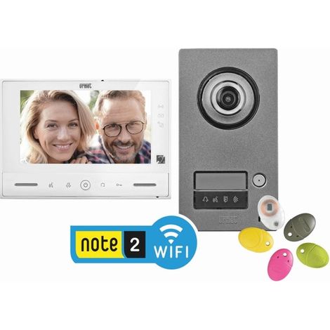 Kit visiophone WiFi Note 2 Urmet avec Yokis Up 1 bouton - URMET 1723/95U
