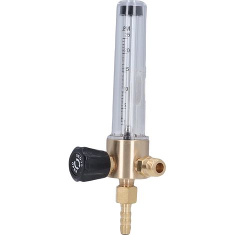 Débitmètre de gaz à filetage conique NPT1/4-18, conception précise à flotteur, régulateur de débit de gaz 1-25 L pour l'industrie (1/5)