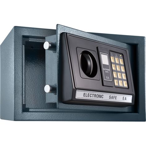 Coffre-fort électronique en fer 20 x 31 22 cm noir