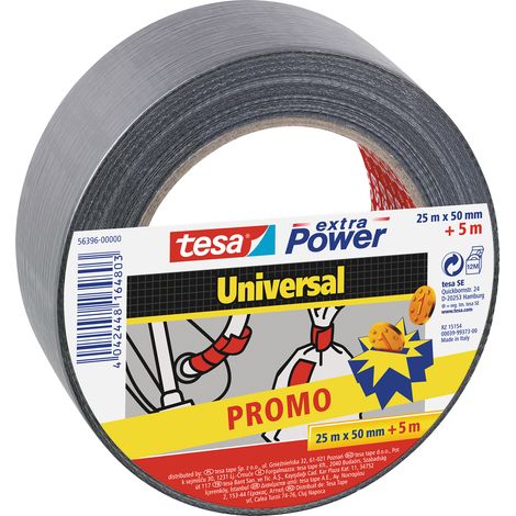 Cinta adhesiva gris Tesa UNIVERSAL 50 mm x 30 metros