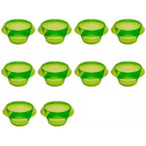 Lot de 10 cloches transparentes pour plantes, protection anti-oiseaux et protection des semences (1/4)