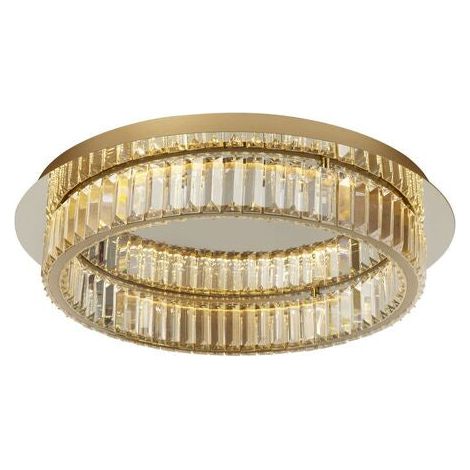 [NEUWERTIG] B-Ware Nova Luce Deckenleuchte Deckenlampe LED Aurelia Gold dimmbar Neutralweiß 60 cm (1/2)