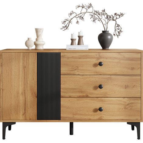 Buffet, 76 cm, pour salon, Crédenza moderne et simple, format pratique, style moderne et facile à associer