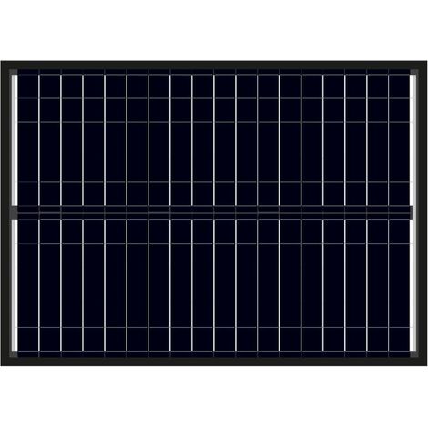 Alcapower Pannello Solare Monocristallino 50W 625x445x25mm 17.98% Efficienza, Cellule 210x30 Mono, 36 Celle