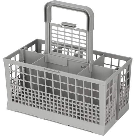 Caja de repuesto para cesta universal para cubiertos con 8 compartimentos, resistente y firme, apta para lavavajillas multiusos. (1/4)