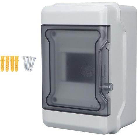 Boîtier de distribution GEYA 4 voies IP65 étanche pour disjoncteur électrique, installation murale intérieur/extérieur (1/5)