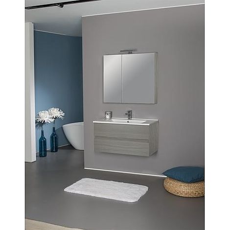 Ensemble de meubles de salle de bains EGAN Série MAF orme gris (1/5)