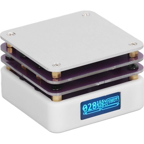 20-V-Lötvorheizplatte, intelligente Lötstation mit Thermostat für Chipreparaturen, Mini-Lötkolben für Heimwerkerwerkstätten und Labore (1/5)