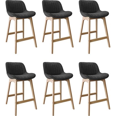 Sillas NORDEN roble 65 cm con pana suave y estilo