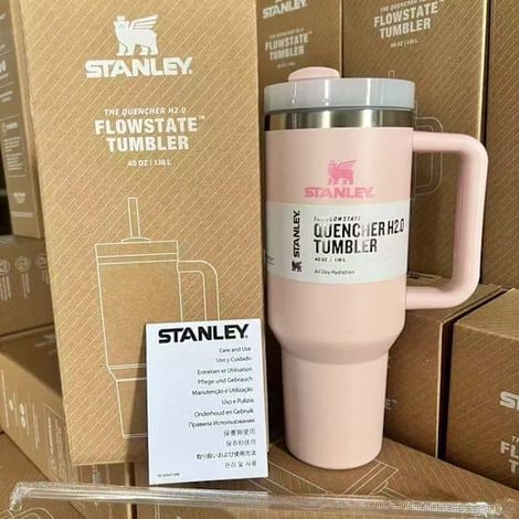 Grande tasse isotherme de 1,2 L en acier inoxydable avec poignée et paille, idéale pour les voyages en voiture (rose).