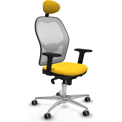 Sedia da ufficio piqueras y crespo Jorquera giallo alluminio (1/2)