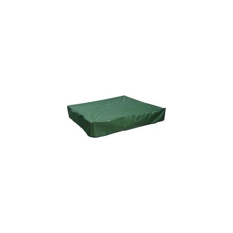 Bâche bac à Sable 150x150 cm Housse Protection Étanche UV Protection 70% pour bac à Sable Oxford avec Cordon de Serrage, Vert (150x150 cm) (1/5)