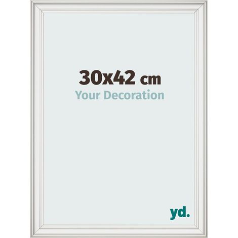 yd. - Cadre photo 30x42 - Blanc Patine - MDF - Lazio (1/5)