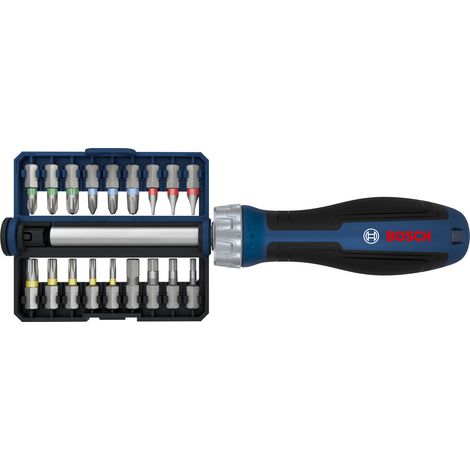 Bosch PRO Hand Tool - Screwdriver Bit Ratchet Screwdriver Set, 18 pcs Bits 1600A039PR (1/5)