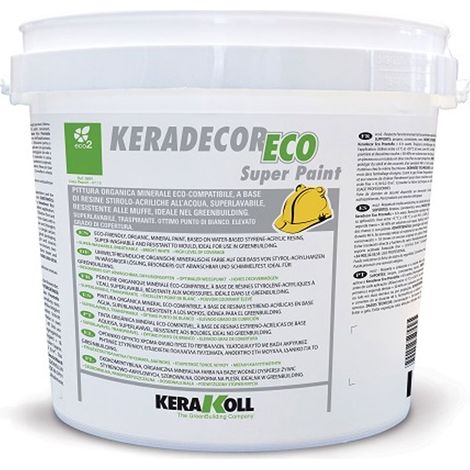 Pittura murale superlavabile keradecor super paint 4 lt