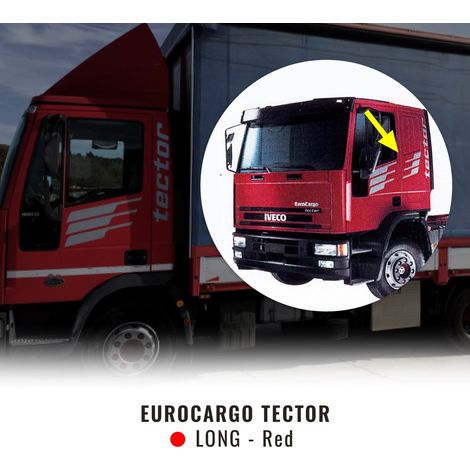 Kit Decorazione Eurocargo Tector - Modello: CABINA LUNGA - Colore: ROSSO