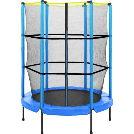Trampolin mit Sicherheitsnetz – Ø 152 cm – 5 Fuß – Blau