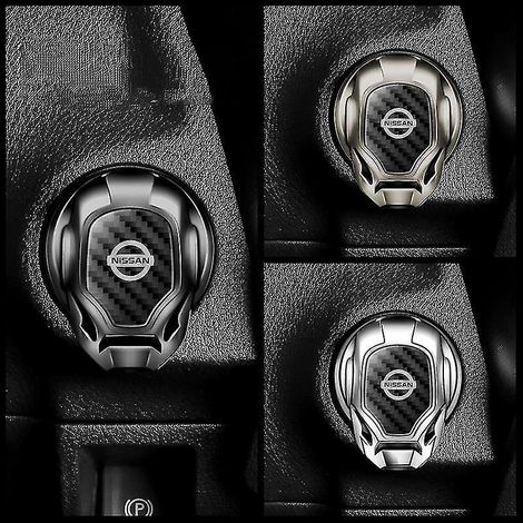 1 article compatible avec le bouton de démarrage/arrêt du moteur Nissan : cache-poussoir de démarrage, décoration et protection pour bouton universel (1/5)