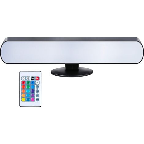 LED-Lampe mit weißem Licht und Fluss, mit Fernbedienung, 24,5 x 3,5 x 4 cm