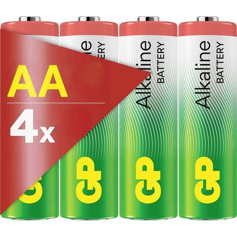 AA Batterie Alkaline 1,5V 4 Stück Pile LR6 (AA) 1.5 V 4 pc(s) (1/4)
