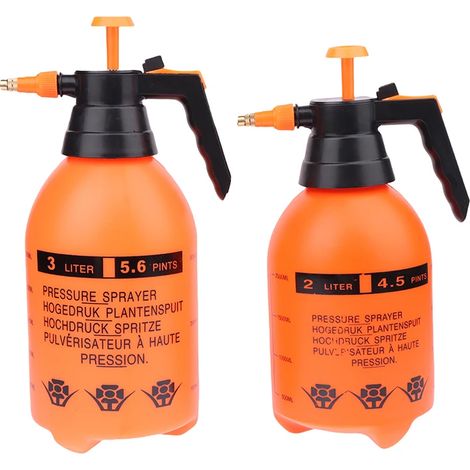 Pulvérisateur à pression (A2) 3/2 L pour désherbage, pulvérisateur portatif pour jardin, entretien des pelouses et jardins, nettoyage des plantes et autres surfaces (1/4)