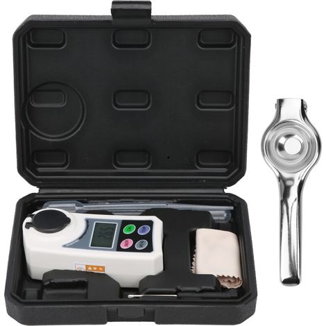 Brix Refractometer, Digital Brix Refractometer, Portable Sugar Salinity Meter with High Sensitivity, for Fruit Testing