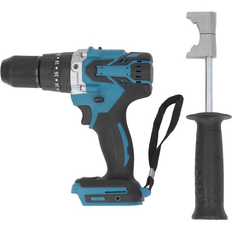 GARRYFIZH Perceuse à percussion sans fil, marteau électrique au Lithium, outil électrique sans balais, mandrin de 13mm, 1/2 pouces, Torsion de 400 pouces-lb (1/5)