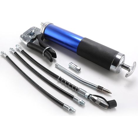 Grease Gun Kit,7000 PSI Heavy Duty Pistol Grip Grease Gun Set with 14 oz Load, 18 Inch Spring Flex (1/5)