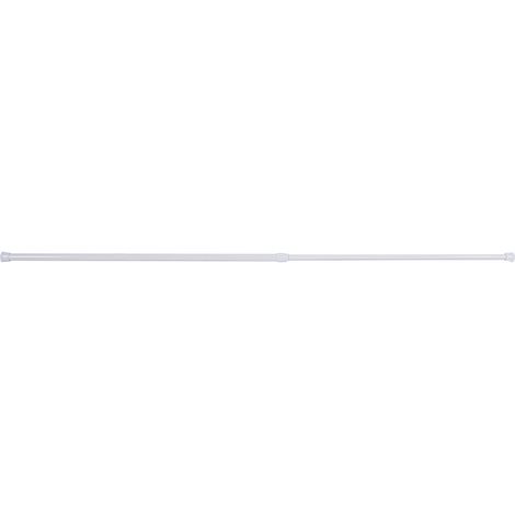 Barre de rideau télescopique pour douche extensible 55‑90cm, rail de fenêtre de salle de bain avec ressort