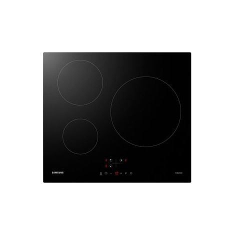 Samsung – Plaque à induction 3 foyers 7200W – Largeur 59 cm – Avec booster et minuteur – Plaque avec hotte intégrée (1/10)