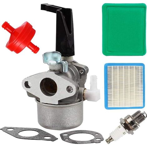 696065 Kit carburateur avec joint d'étanchéité Filtre à air YL-991, filtre à carburant YL-999, bougie d'allumage YL-721 Compatible with motoculteur 697422 110412 110402 (1/5)