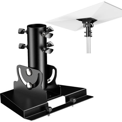 Compatible avec le kit de montage Starlink Gen 3 - Support de mât - Adaptateur de tube - Orientable de 90 à 180 degrés - Compatible avec Starlink Standard 4, 4X et V3 - Convient aux mâts de 28 à 54 mm (1/2)