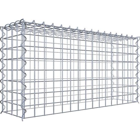 Gabiondeco - Gabion - Element de prolongation en hauteur 80 cm x 40 cm x 20 cm (L x H x P). maille 5 x 5 cm. Spirale. Attention : il manque une grille - Made in Germany (1/5)