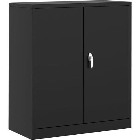 Armoire murale métallique résistante eau rouille portes verrouillables étagères ajustables stockage intérieur (1/5)