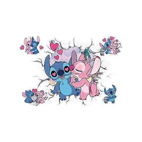 Décoration murale Stitch, stickers muraux pour chambre d'enfant, autocollants muraux (1/5)