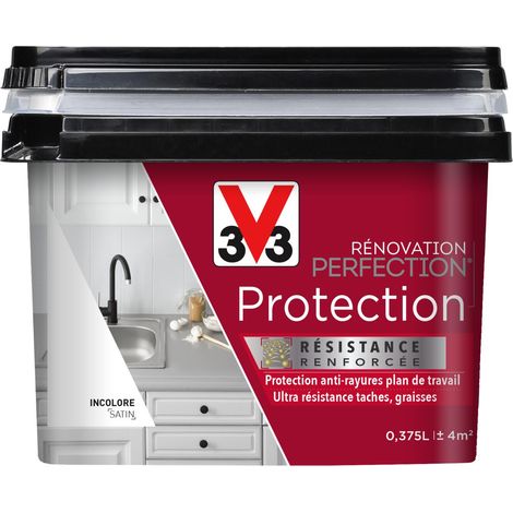 Vernis protection plan de travail Rénovation perfection® V33 satin 0,375L (1/3)